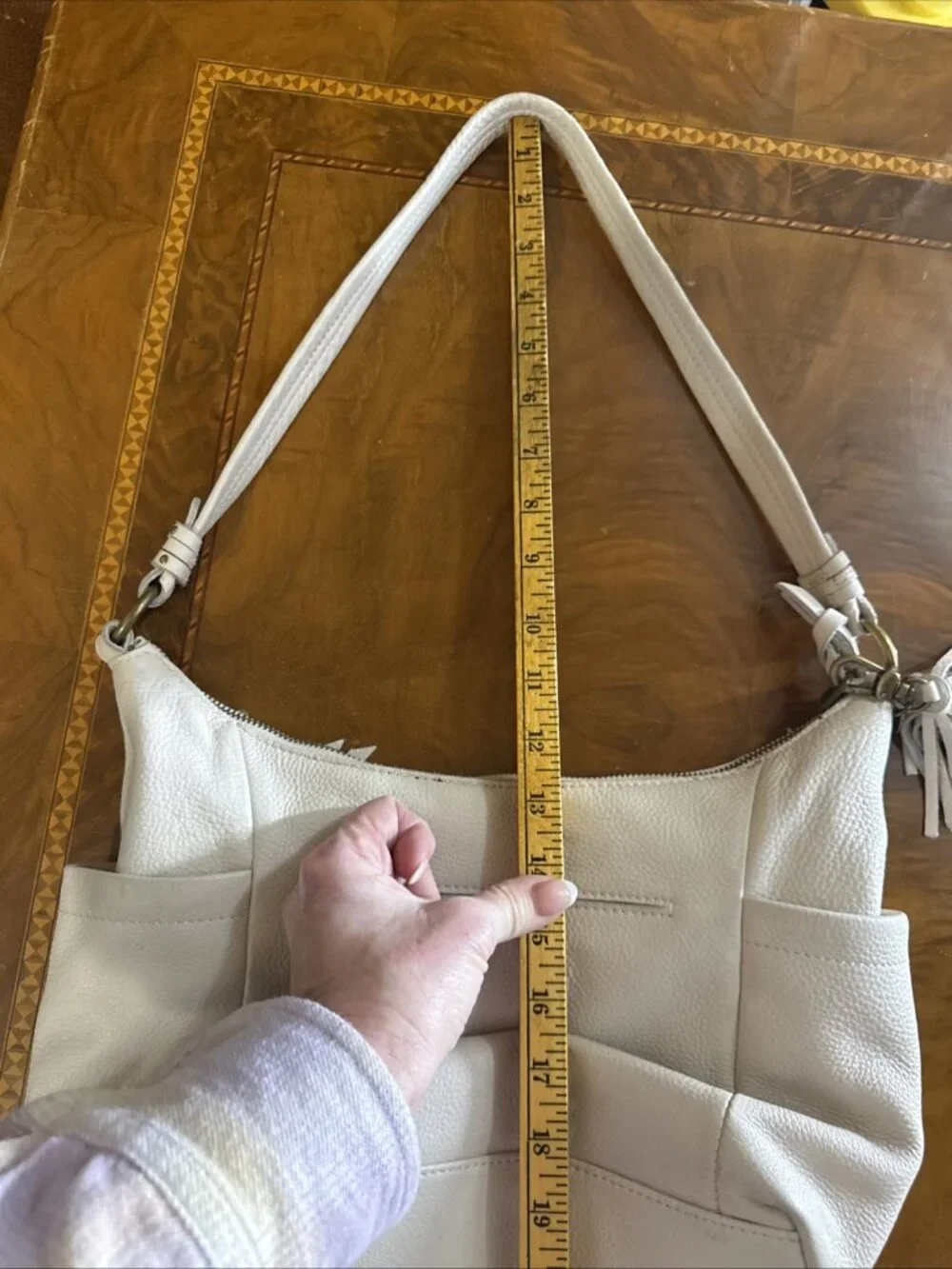 The Sak Collective Keira Sand Leather Hobo Shoulder Purse